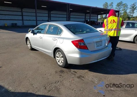 2012 Honda Civic Lx z USA, uszkodzony, nr VIN 19XFB2F52CE084661